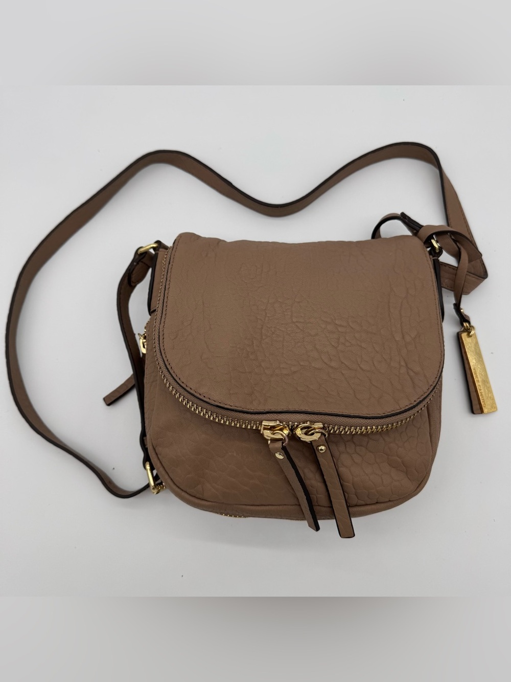 Vince Camuto Women's Baily Crossbody Bag Cashmere W/Gold Hardware